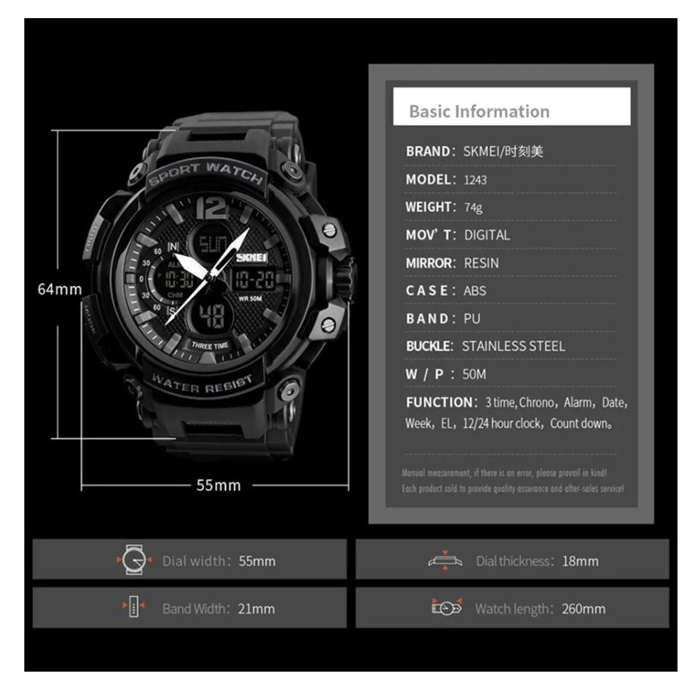Reloj SKMEI 1343 Force Sport
