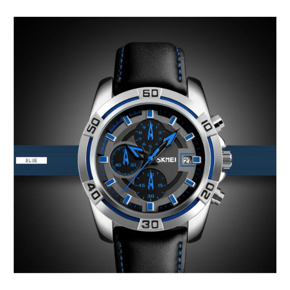 Reloj SKMEI cuero pu 9156 Analógico Sport Elegante