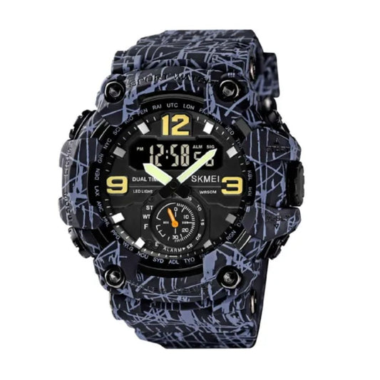 RELOJ SPORT 1637 DUAL TIME CAMU MILITAR