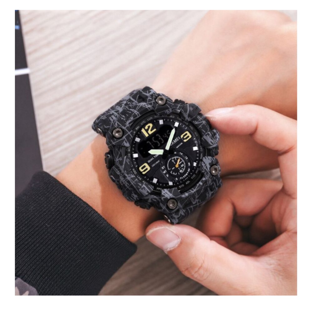 RELOJ SPORT 1637 DUAL TIME CAMU MILITAR